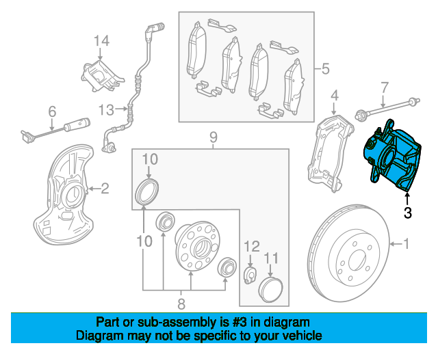 Disc Brake Caliper A2074210181