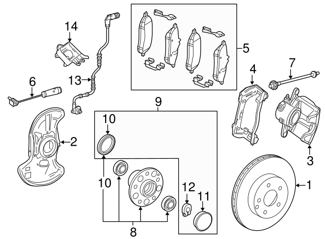 Disc Brake Caliper A2074210181