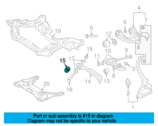 Lateral Arm Bushing A2113332914