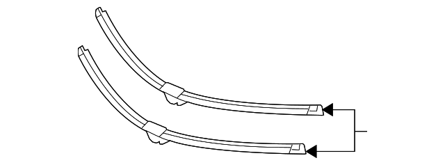 TEILESATZ WISCHERBLATT A2128201445