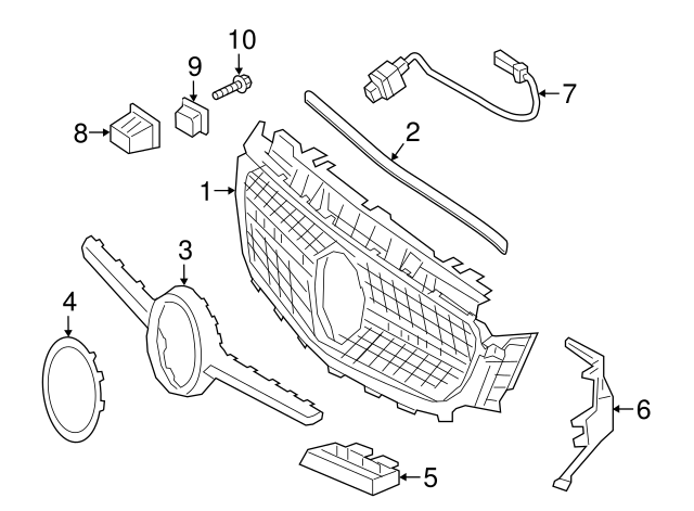 Grille Seal A2136281100