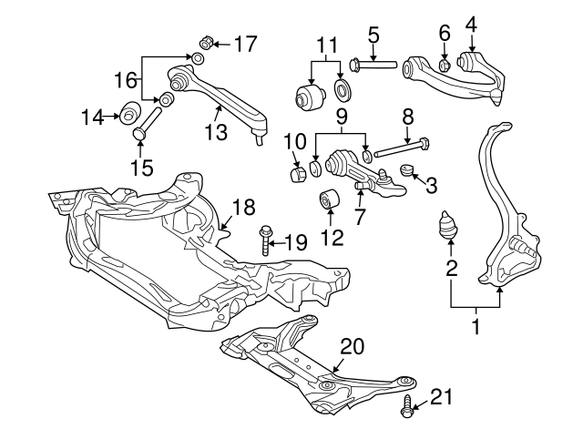 Upper Control Arm A2193300207