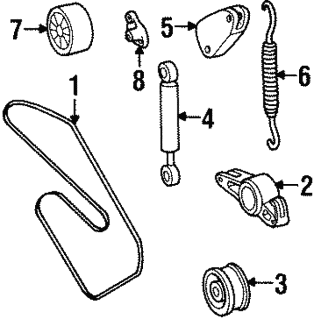 Belt Tensioner A6012001773