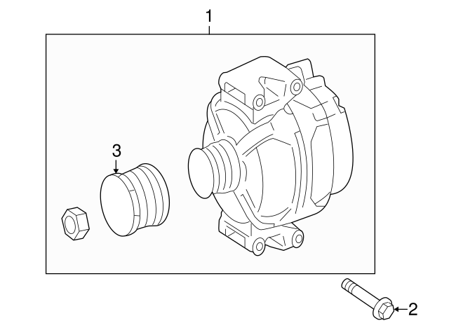 Alternator Pulley A6461550115