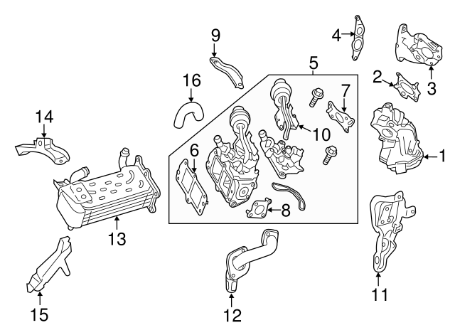 Egr Valve Gasket A6511422380