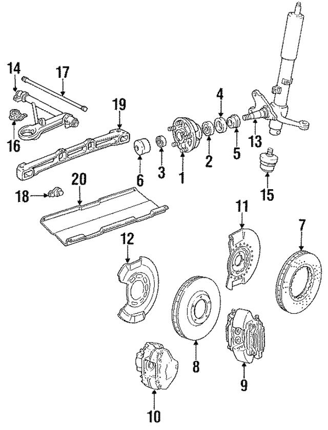 Fixed calliper 91135142603