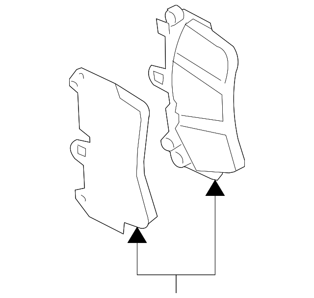 1 set of brake pads for di 95535193916