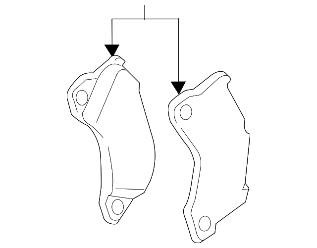 1 set of brake pads for di 95B698151C