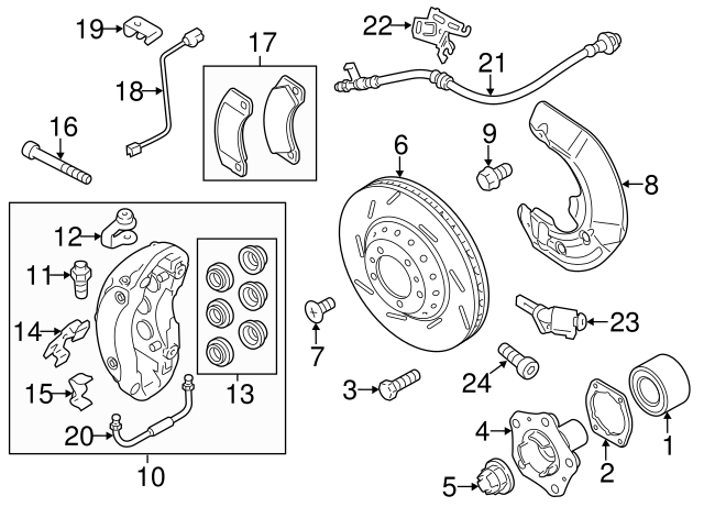 1 set of brake pads for di 97035194802