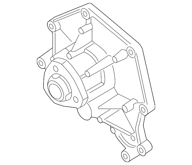 Coolant pump with sealing PAC121018A