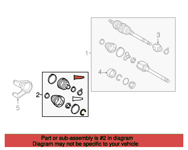 BOOT KIT, FR DRIVE S 044280W070