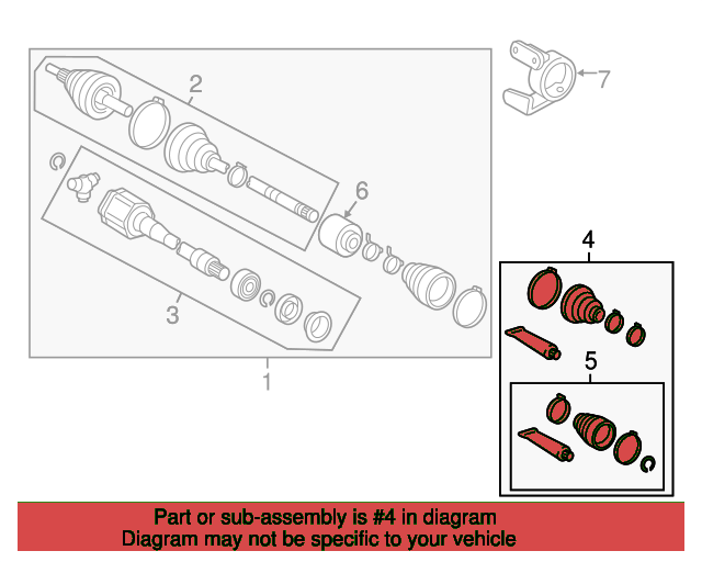 BOOT KIT, FR DRIVE 0442842070