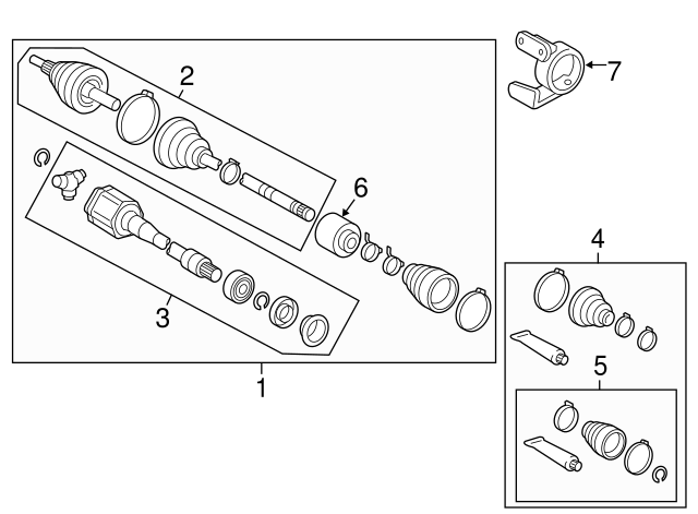 BOOT KIT, FR DRIVE 0442842070