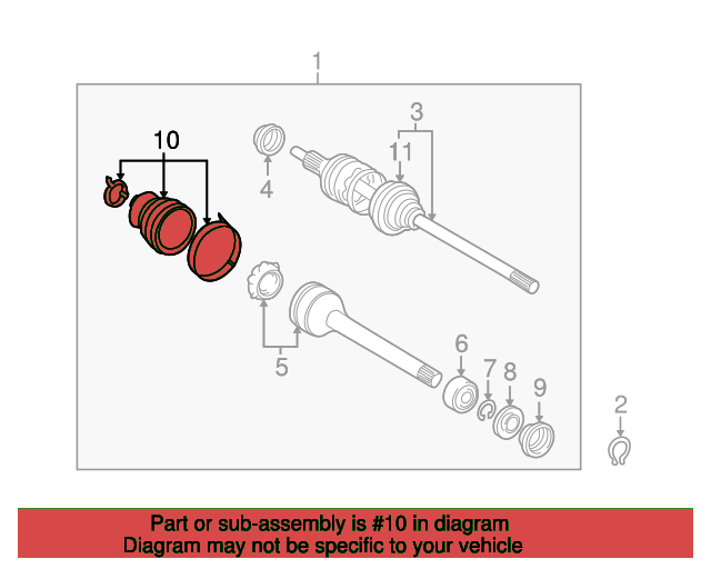 BOOT KIT,FR DRIVE SH 0443806090