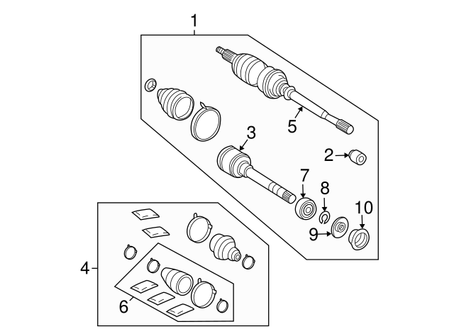 BOOT KIT, FR DRIVE S 0443808080