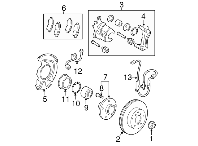 BREMSBELAG EINBAUSAT 0446506100