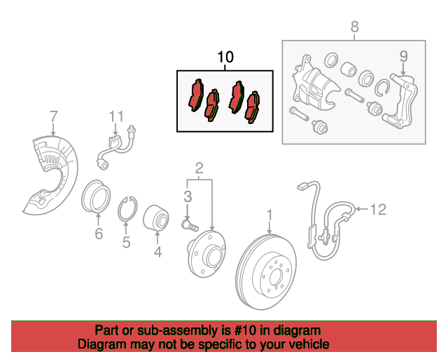 PAD KIT, DISC BRAKE 0446507010