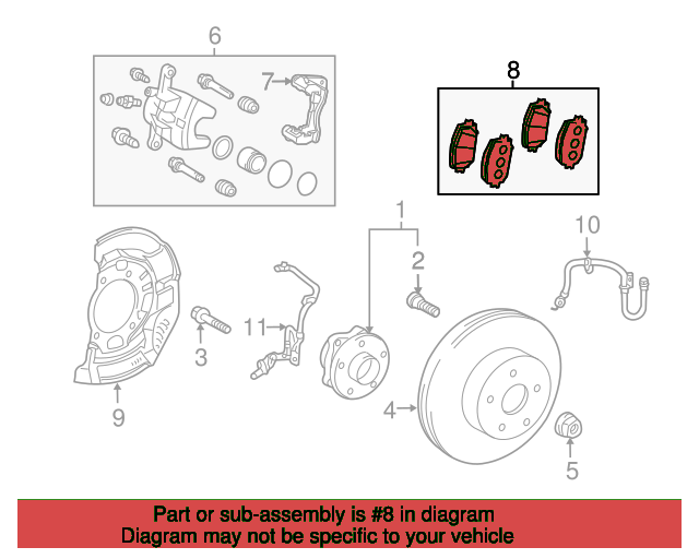 PAD KIT, DISC BRAKE 0446547080