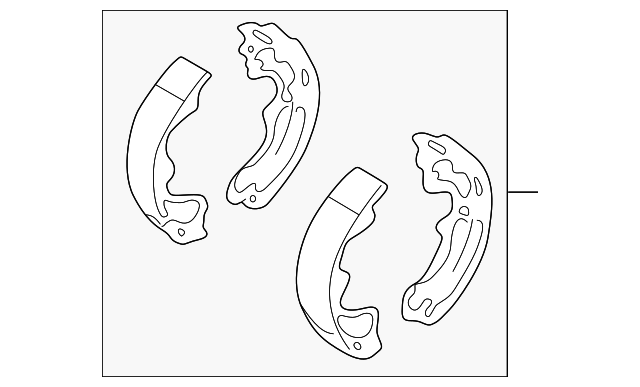 SHOE KIT, REAR BRAKE 0449512210