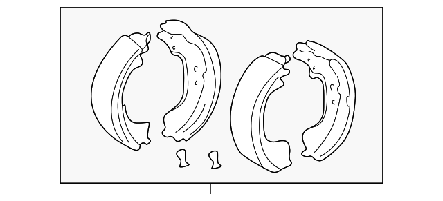 SHOE KIT, BRAKE, RR US SPEC 0449535250