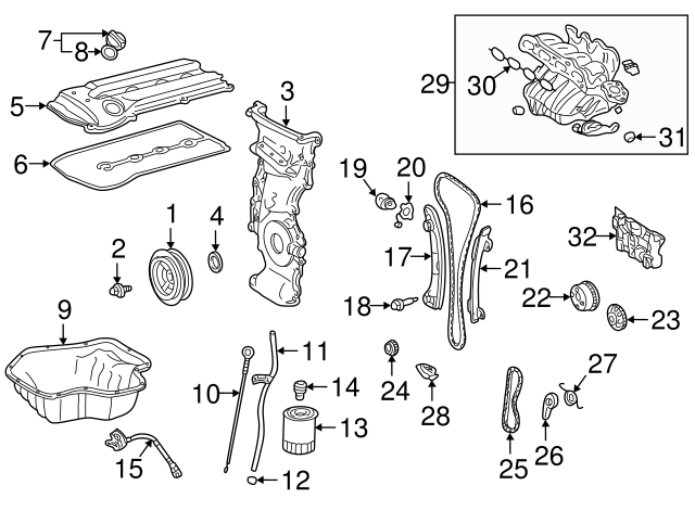 SPROCKET, CAMSHAFT T 135230D020