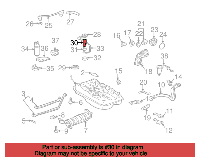 FILTER ASSY, FUEL 233000A020