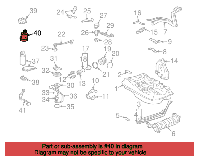 FILTER ASSY, FUEL 2330020040