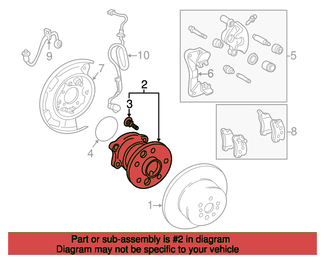 HUB & BEARING RR AXLE 4241033020