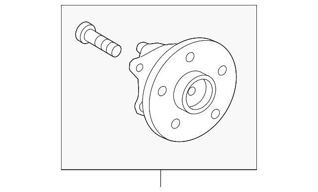 HUB & BRG ASSY, RR A 4245033080