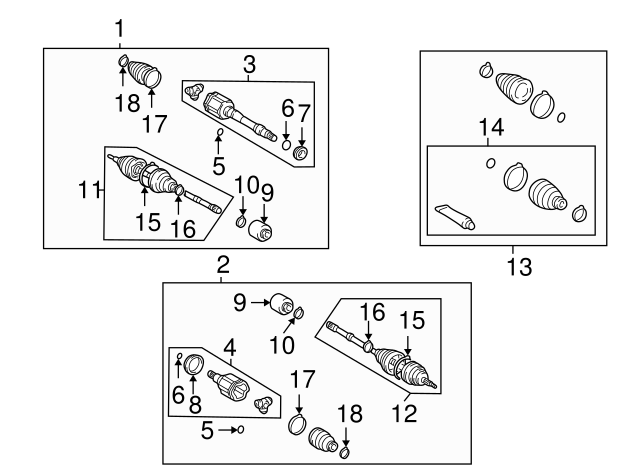 JOINT ASSY, FR DRIVE 4304042021