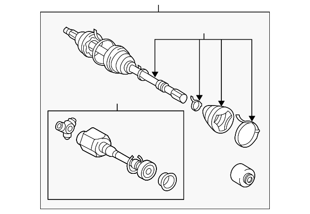 SHAFT ASSY, FR 434100R030