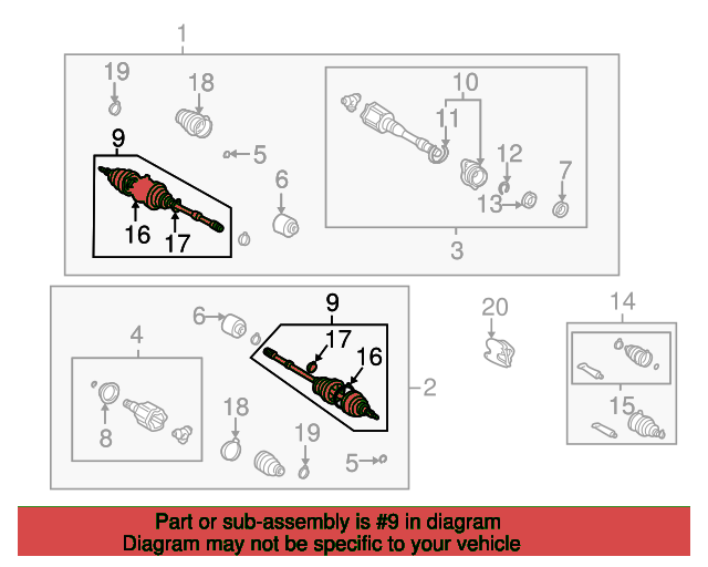 SHAFT ASSY,FR DRIVE 4347029625