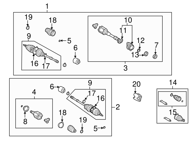 SHAFT ASSY,FR DRIVE 4347029625