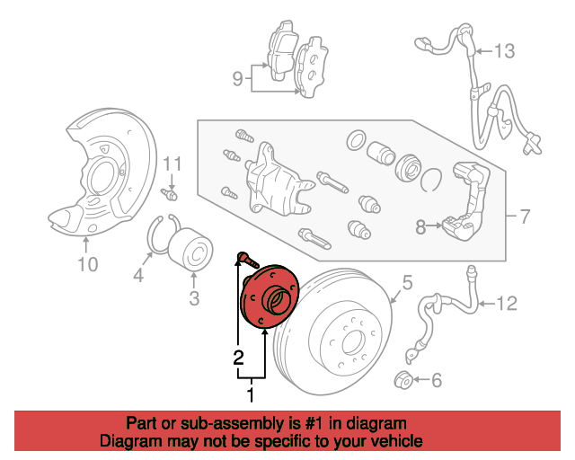 HUB SUB-ASSY, FR 4350212140