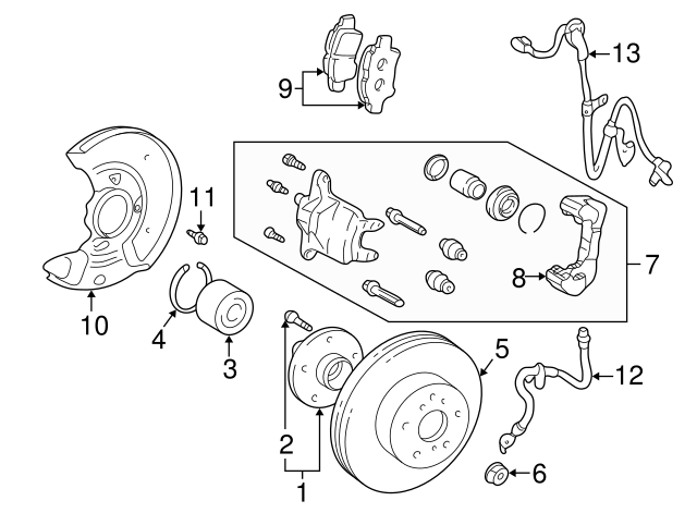 HUB SUB-ASSY, FR 4350212140