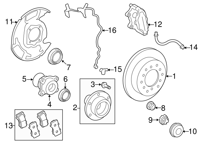 HUB SUB-ASSY, FR 4350260190