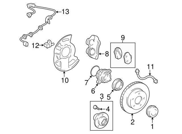 HUB SUB-ASSY, FR 4350260200