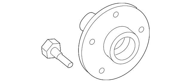 HUB & BEARING ASSY, 4351047011