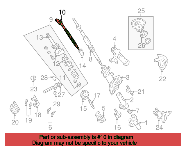 SHAFT SUB-ASSY, STRG 4520360090