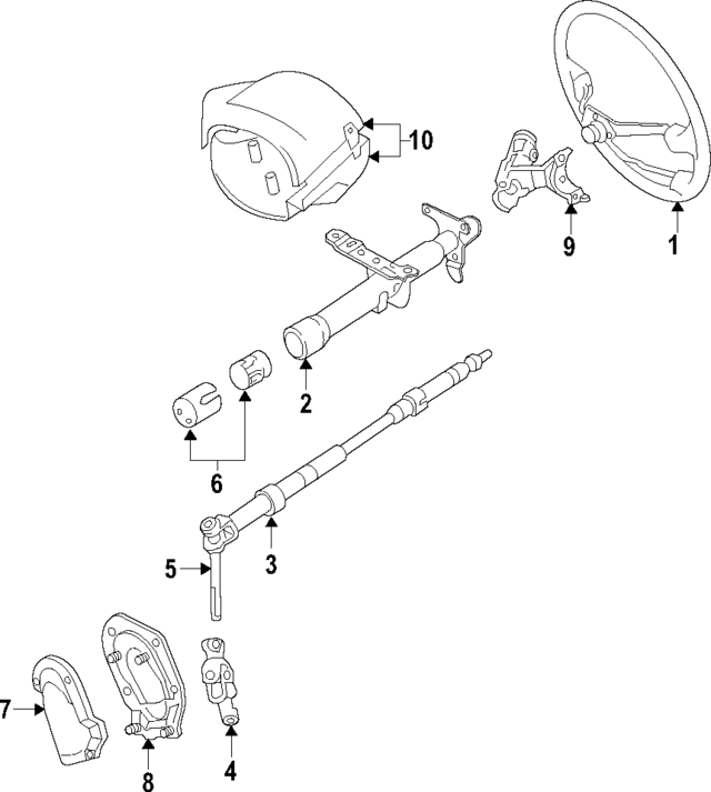 TUBE STEERING COLUMN 4520516100