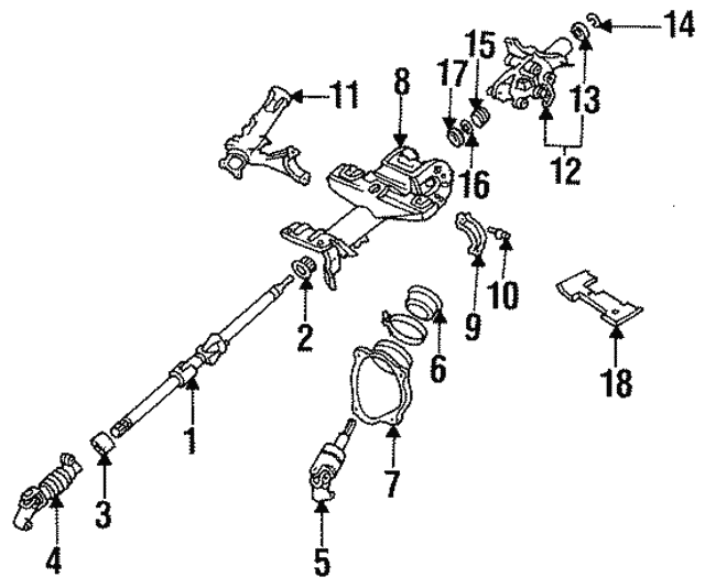 SHAFT ASSY, STEERING 4521020311