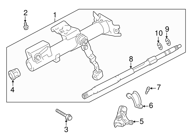 SHAFT ASSY, STEERING 4521027110