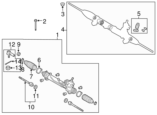 BOOT, STEERING RACK, 4553513010