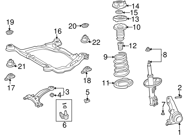 SUPPORT SUB-ASSY, FR 4860933150