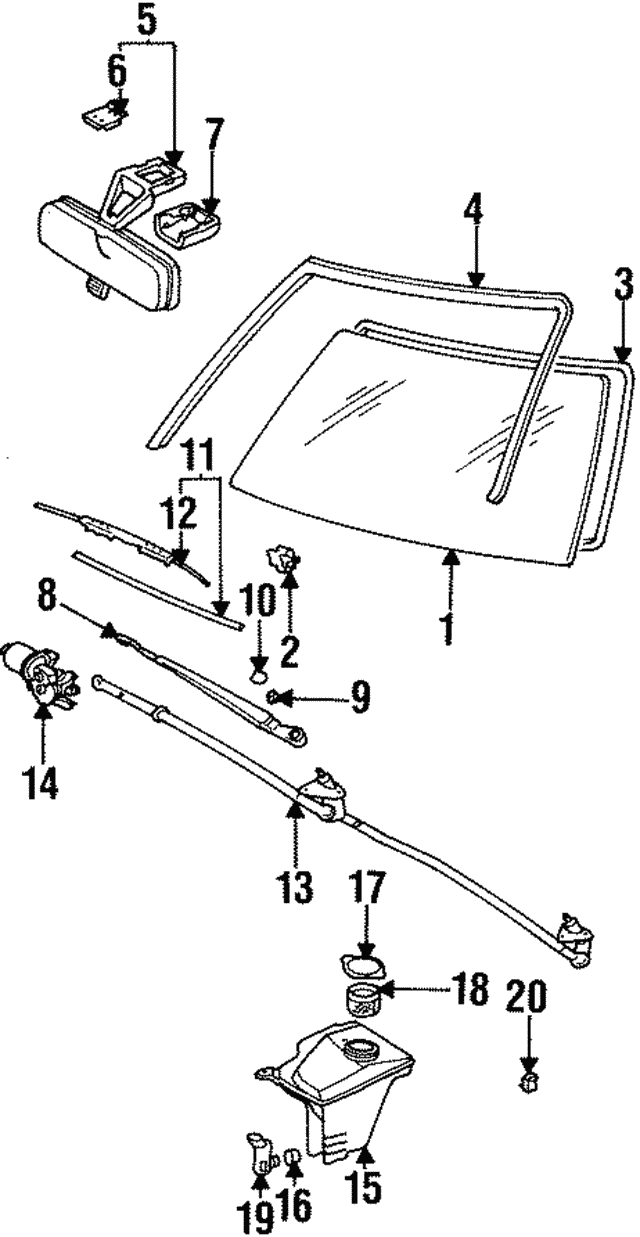 BLADE, FR WIPER, RH 8521230271