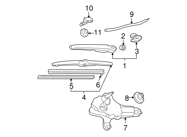 BLADE, RR WIPER 852420R010