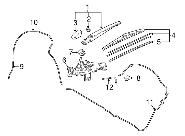 BLADE, RR WIPER 85242F4010