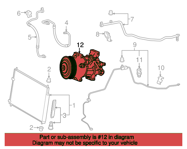 COMPRESSOR ASSY, W M 8831042511