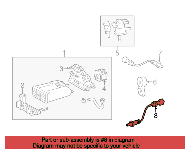 SENSOR, OXYGEN 8946542230