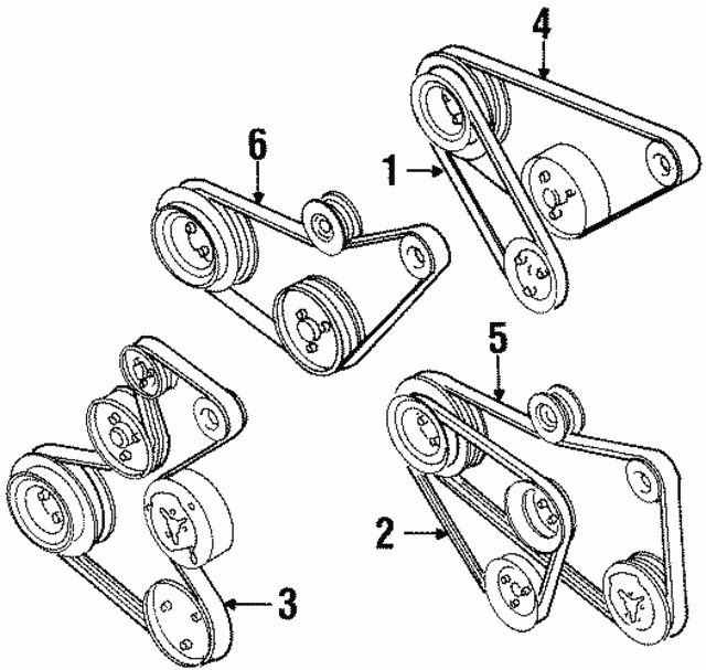 Accessory Drive Belt 037903137E